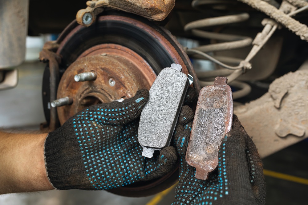 Worn Brake Pads